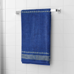 Vannitoa rätik „Blue olympian“. Rätikud, 50x100 cm, 70x140 cm. Elegantselt tumedate lilla värviga rätik, mis loob hubase õhkkonna vannitoas