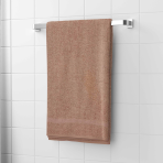Vannitoa rätik „Brown Economic Towel“. Rätikud, 60x35 cm, 100x45 cm. Soe kohvipruun rätik ühtlases pruuni toonis