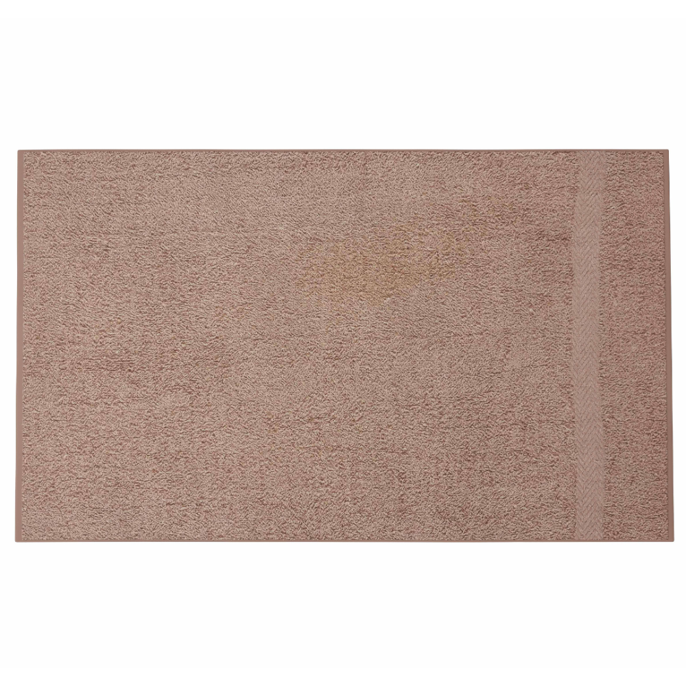 Vannitoa rätik „Brown Economic Towel“. Rätikud, 60x35 cm, 100x45 cm. Minimalistlik pruun rätik tekstureeritud pinnaga