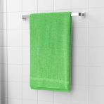 Vannitoa rätik „Green Economic Towel“. Rätikud, 60x35 cm, 100x45 cm. Erks roheline rätik minimalistliku triibuga allservas