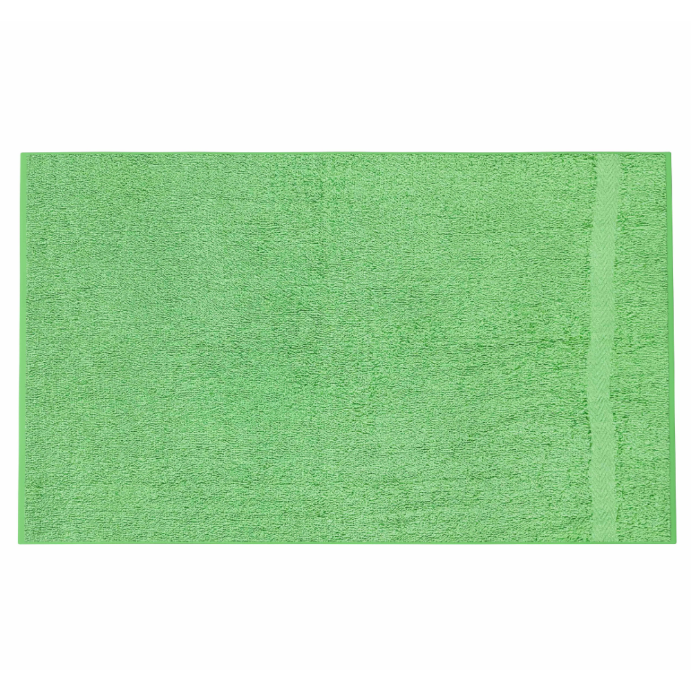 Vannitoa rätik „Green Economic Towel“. Rätikud, 60x35 cm, 100x45 cm. Struktureeritud roheline rätik ilma silmatorkavate mustriteta