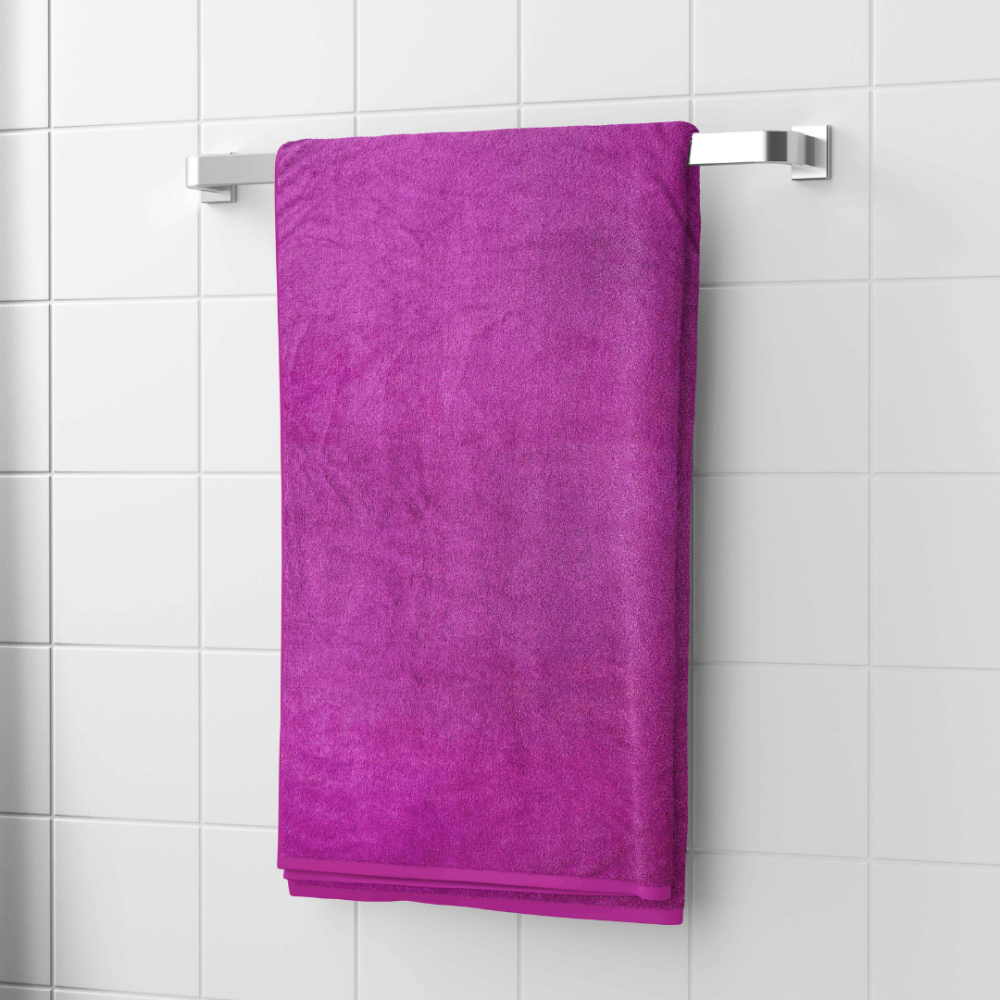 Vannitoa rätik „Magenta“. Rätikud, 70x140 cm. Luksuslik magenta värvi rätik pakub nii stiili kui ka mugavust spaa-taolise supluselamuse jaoks.