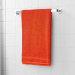 Vannitoa rätik „Orange Economic Towel“. Rätikud, 60x35 cm, 100x45 cm. Ühevärviline oranž rätik ilma mustrita.