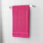 Vannitoa rätik „Raspberry Economic Towel“. Rätikud, 60x35 cm, 100x45 cm. Roosa rätik peene triibuga allservas