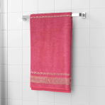 Vannitoa rätik „Red olympian“. Rätikud, 50x100 cm, 70x140 cm. Elegantselt roosa rätik, mis loob hubase õhkkonna vannitoas
