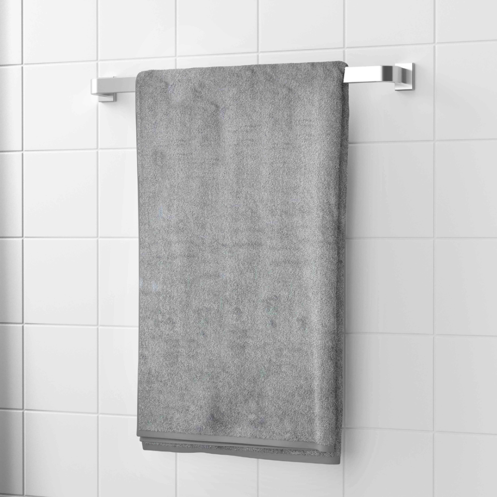 Vannitoa rätik „Stone“. Rätikud, 70x140 cm. Hall rätik, mis pakub pehmust ja rafineeritust ning sobib suurepäraselt lõõgastavaks vannielamuseks.