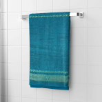 Vannitoa rätik „Teal olympian“. Rätikud, 50x100 cm, 70x140 cm. Elegantselt türkiissinine rätik, mis loob hubase ja luksusliku õhkkonna vannitoas
