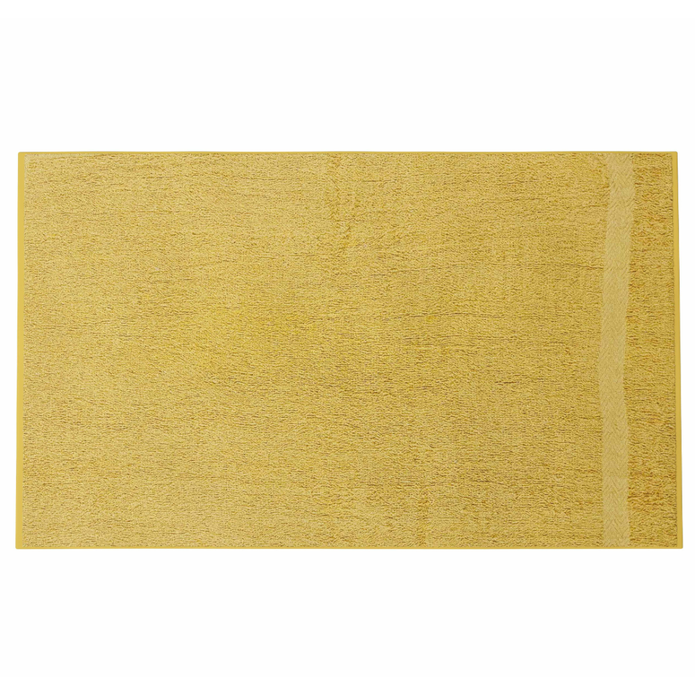 Vannitoa rätik „Yellow Economic Towel“. Rätikud, 60x35 cm, 100x45 cm. Erkoranž rätik minimalistlikus vannitoas